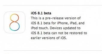iOS 8.1 beta listings