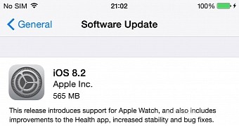 iOS 8.2 available now