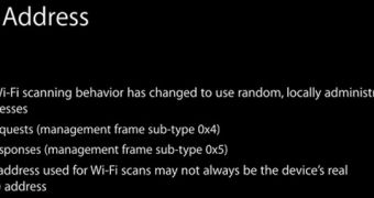 iOS 8 WiFi scanning behavior