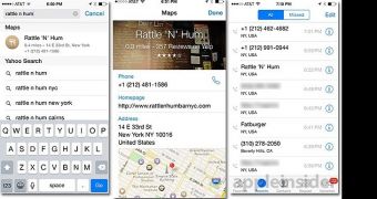 Maps and Contacts in iOS 8