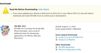 iOS SDK 4.0.2 Available for Download