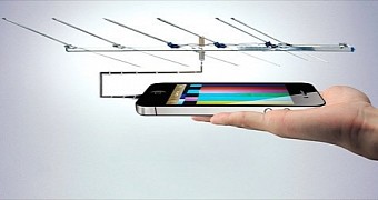 iPhone with antenna (mockup)