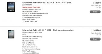 iPad refurbs