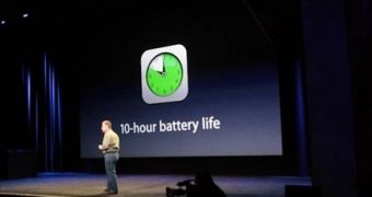 Phil Schiller (Apple SVP of product marketing) talking about the new iPad's battery life