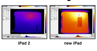 iPad 3 and iPad 2 thermal images (comparison)