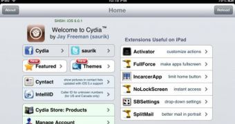 Cydia running on 4th-generation iPad