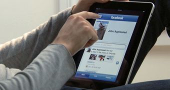 FaceBook on iPad (screenshot taken from Apple's promotional videos)