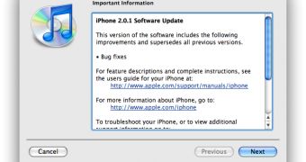 iPhone 2.0.1 Software Update information