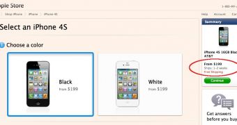iPhone 4S shipping estimate now 1-2 weeks