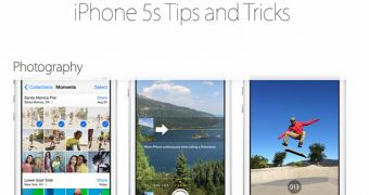 iPhone 5s Tips and Tricks section