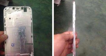 Purported iPhone 6 metal frame
