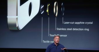 Phil Schiller talking about the iPhone 5s Touch ID fingerprint sensor