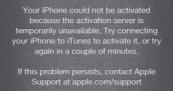 iPhone activation error