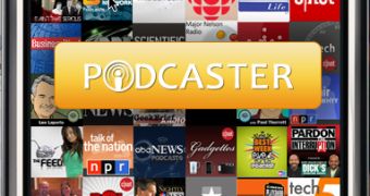 Podcaster title screen