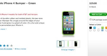 iPhone 4 Bumper selling on Apple's online store (still in stock)