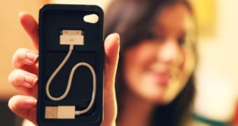 iPhone Case Features Built-In Cable - Never Miss a Charge