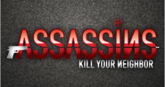 "gpsAssassins - Kill Your Neighbor" welcome screen
