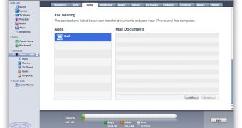 iPhone OS 4.0 Beta 3 File Sharing feature