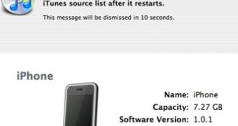 The iPhone software recives updates