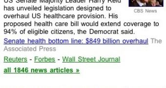 Google News for iPhone UI