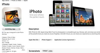 iPhoto in the iOS App Store