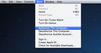 Authorizing a Mac for iTunes Store