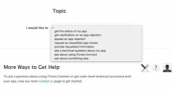 App Review Team contact form