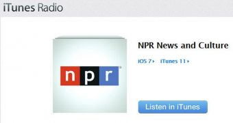 NPR now available in iTunes Radio