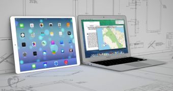 Next-gen iPad mockup next to MacBook Air