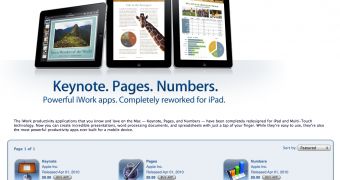 iWork suite for iPad - promo material