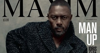 Idris Elba becomes the first man to pose solo for Maxim cover