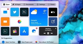 macOS-inspired Start menu for Windows 10