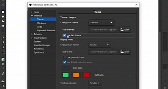 Inkscape 1.0 comes with theme support