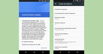 User received confidential OTA build for Android Nougat