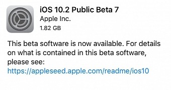 iOS 10.2 Public Beta 7 relesed