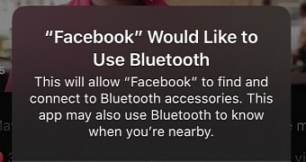 Facebook seeking Bluetooth access