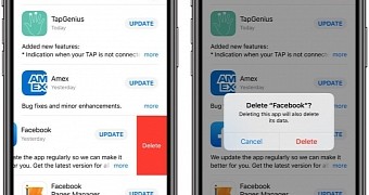 iOS 13 app removal setting