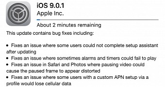 iOS 9.0.1 update