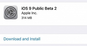 iOS 9 Public Beta 2