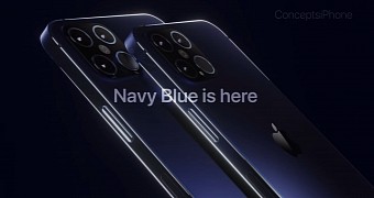Envisioned Navy Blue version of the iPhone 12 Pro