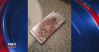 This is what the iPhone looked like after the fire