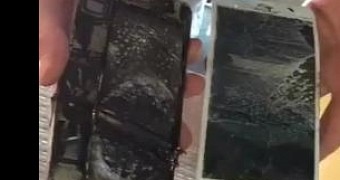 What the iPhone looks like after the fire