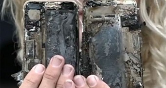 This is what the iPhone looks like after the fire