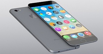 Front and back of a concept iPhone 7
