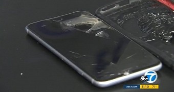 This is what the iPhone looks like after the explosion