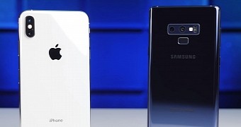 iPhone XS Max and Samsung Galaxy Note 9