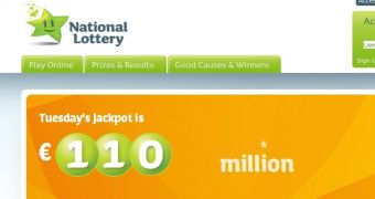 The Irish National Lottery website