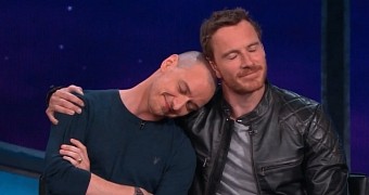 James McAvoy and Michael Fassbender, aka Prof. X and Magneto in the new “X-Men” franchise