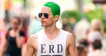 Jared Leto and the neon green hair he got to play The Joker in “Suicide Squad”