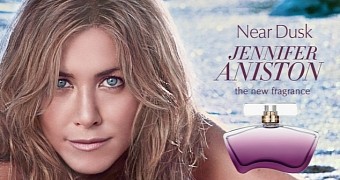 The official, hilariously bad Photoshopped ad for Jennifer Aniston's New Dusk perfume